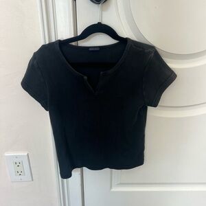 Black shirt sleeve top
